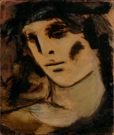 volto di donna<br>Olio su Tela<br>30x35   01-1975<br>
				(243)
