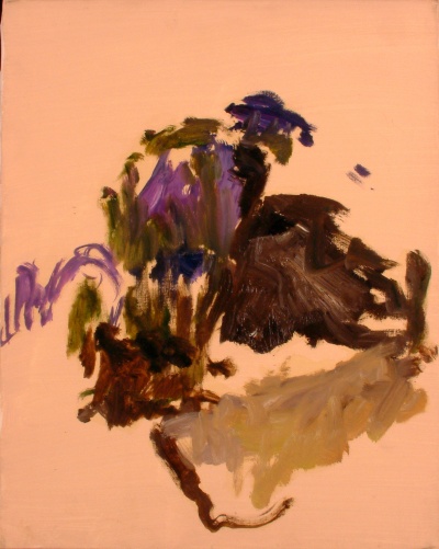 fiori viola<br>Olio su Tela<br>40x50   12-03-1992<br>
				(181)