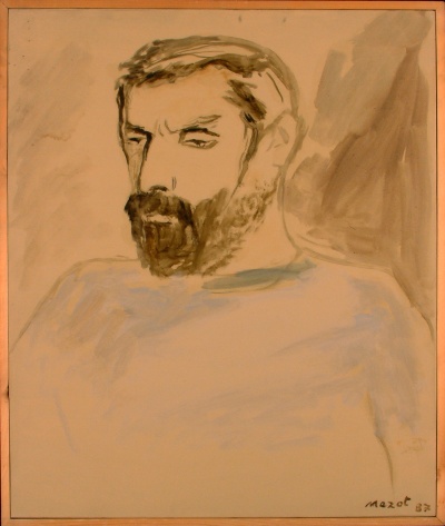 ritratto di uomo con barba<br>Olio su Tela<br>50x60   01-1987<br>
				(278)