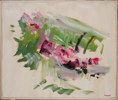Angolo fiorito<br>Olio su tela<br>50x60   01-1991<br>
				(602)