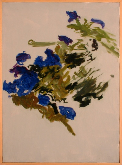 le petunie blu<br>Olio su Tela<br>50x70   04-07-1991<br>
				(190)