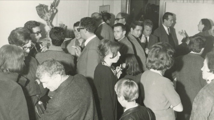 Carola Mazot al centro della foto - 1960 Milano