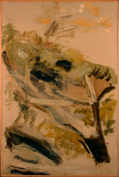 Il fico in giardino<br>olio su tela<br>80x120   12-04-1988<br>
				(413)<br>Comune di Valdagno (VI)